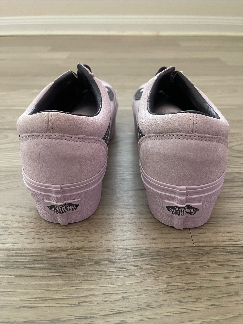 Vans Old Skool Stackform Suede Lavendar Lilac Chunky Platform Skate Sneakers - Picture 3 of 6